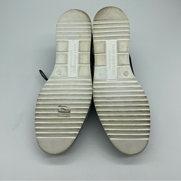 Pons Quintana Black Leather Lace Up Espadrilles, Sz EU 36 - Picture 12 of 15